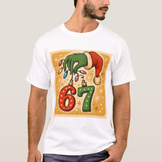 Hand Kerst Ornament 6 7 Grappig Vakantiefeest T-shirt