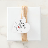 Hand Knit met naam kraft-script Bedankjes Labels (In situ)