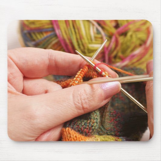 Hand Knitting Muismat (Voorkant)