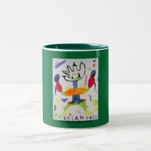 Hand Kong, door Brian Dodd Tweekleurige Koffiemok