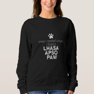 Hand Lahsa Apso poot Lhasa Apso hond honden honden Trui