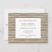 Hand Lettered Afstuderen Fotoaankondiging Buff Aankondiging (Achterkant)