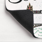 Hand Lettered London Bridge Muismat (Hoek)