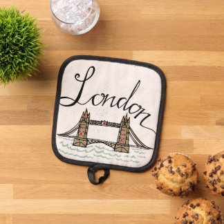 Hand Lettered London Bridge Pannenlap