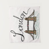 Hand Lettered London Bridge Wandkleed (Voorkant)