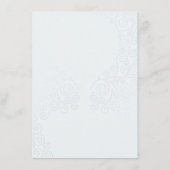 Hand Lettered Love Roze Ballon Bruiloft Diner Menu (Achterkant)