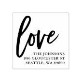 Hand Lettered Love Script | Gepersonaliseerd Rubberstempel (Afrduk)