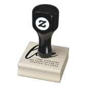 Hand Lettered Love Script | Gepersonaliseerd Rubberstempel (Stempel)