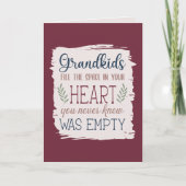 Hand Lettered Sentimental Quote Grandparent's Day Kaart (Voorkant)