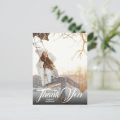 Hand Lettering Foto Afstuderen Hartelijk dank Brie Briefkaart (Staand voorkant)