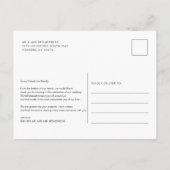 Hand-Letterparen Wedding Foto Briefkaart (Achterkant)