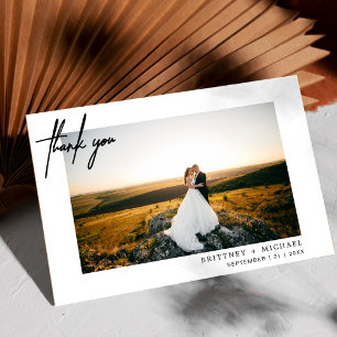 Hand-Letters moderne fotoliefhebbers en Bedankt