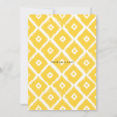 Hand Lettert het Verticale Afstuderen van het Manu Bedankkaart (Achterkant)