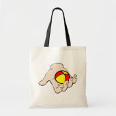 Hand met jongleerbal Canvas tas (Voorkant)