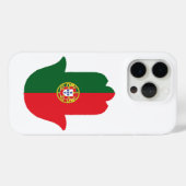 HAND met Portugal Vlag Case-Mate iPhone Case (Achterkant (horizontaal))