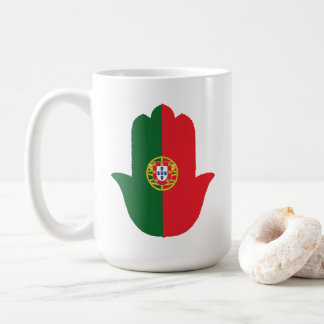 HAND met Portugal Vlag Koffiemok