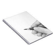 Hand Met Potlood Klassiek Notitieboek