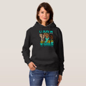 Hand-neef van een Warrior Agoraphobia Awareness Su Hoodie (Voorkant volledig)