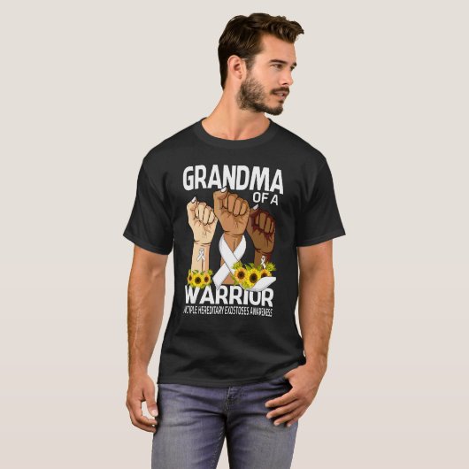 Hand oma van een krijger meerdere erfelijke exo's t-shirt (Voorkant volledig)
