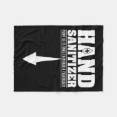 Hand ontsmettingsmiddel Grappig Sarcastisch Volwas Fleece Deken (Voorkant (Horizontaal))