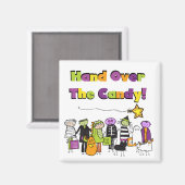 Hand over het Snoep Halloween Tshirts and Gifts Magneet (Voorkant / Achterkant)