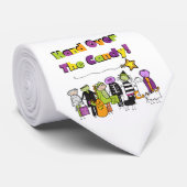 Hand over het Snoep Halloween Tshirts and Gifts Stropdas (Opgerold)