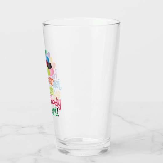 Hand Over Jelly Bans Glas (Links)