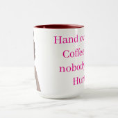 Hand over the Coffee Mug Mok (Midden)