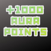 Hand-painted + 1000 Aura points  Sticker