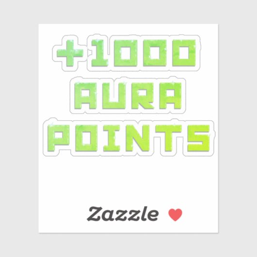 Hand-painted + 1000 Aura points Sticker (Vel)