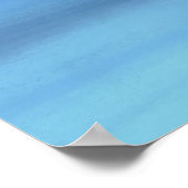 Hand Painted Blue Sky Ocean Poster (Hoek)