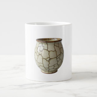 Hand-Painted Ceramic Crackle Artisan Kintsugi Effe Extra Grote Beker