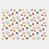 Hand Painted cute and fun Hannukah patterned Inpakpapier Vel (Voorkant)
