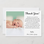 Hand-Painted Pisces Birthday Thank You Bedankkaart (Achterkant)