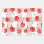 Hand-Painted Red Cherries Seamless Pattern Inpakpapier Vel (Voorkant 2)