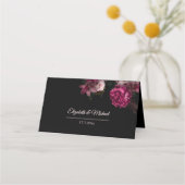 Hand Painted Roses Dark Flowers Wedding (Achterkant)
