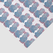 Hand Painted Sisters Staffordshire Dogs Tissuepapier (Detail)