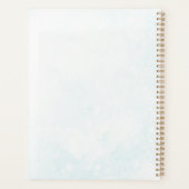 Hand Painted Watercolor Botanical Art Personalized Planner (Achterkant)