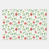 Hand Painted Watercolor Holiday Patterns Inpakpapier Vel (Voorkant 3)