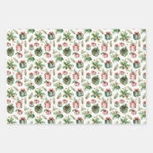 Hand Painted Watercolor Holiday Patterns Inpakpapier Vel (Voorkant 2)