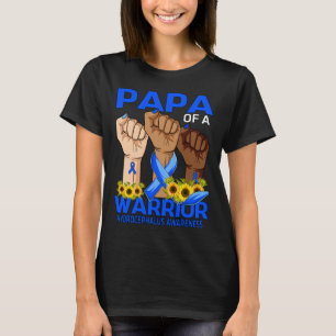 Hand Papa van een krijger Hydrocefalus Awareness S T-shirt