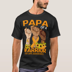 Hand Papa van een krijger RSD CRPS Awareness Sunfl T-shirt