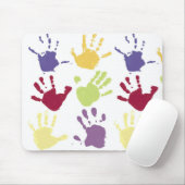Hand Print mousepad Muismat (Met muis)