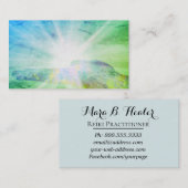 *~* Hand Rays of Light Energy Healer Visitekaartje (Voorkant / Achterkant)