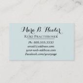 *~* Hand Rays of Light Energy Healer Visitekaartje (Achterkant)