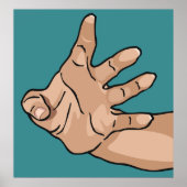 Hand reikend poster (Voorkant)