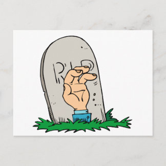 Hand Rises van Grave Briefkaart