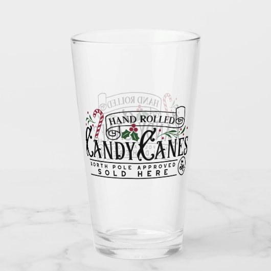 Hand Rolled Candy Canes Glas (Achterkant)