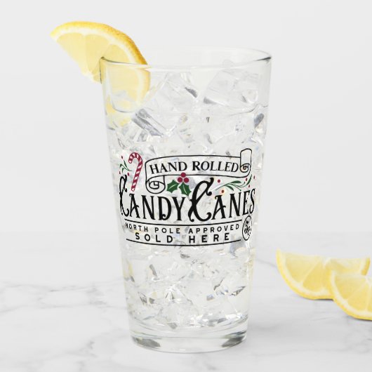 Hand Rolled Candy Canes Glas (Voorkant ijs)