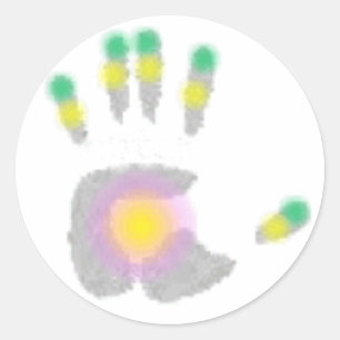 Hand Ronde Sticker